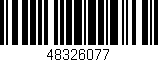 Código de barras (EAN, GTIN, SKU, ISBN): '48326077'