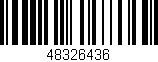 Código de barras (EAN, GTIN, SKU, ISBN): '48326436'