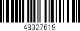 Código de barras (EAN, GTIN, SKU, ISBN): '48327619'