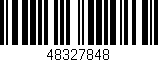 Código de barras (EAN, GTIN, SKU, ISBN): '48327848'