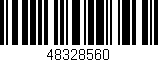 Código de barras (EAN, GTIN, SKU, ISBN): '48328560'