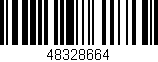 Código de barras (EAN, GTIN, SKU, ISBN): '48328664'