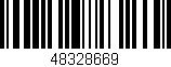Código de barras (EAN, GTIN, SKU, ISBN): '48328669'