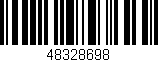 Código de barras (EAN, GTIN, SKU, ISBN): '48328698'