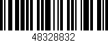Código de barras (EAN, GTIN, SKU, ISBN): '48328832'