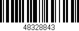 Código de barras (EAN, GTIN, SKU, ISBN): '48328843'