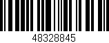 Código de barras (EAN, GTIN, SKU, ISBN): '48328845'