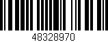Código de barras (EAN, GTIN, SKU, ISBN): '48328970'
