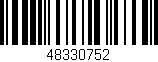 Código de barras (EAN, GTIN, SKU, ISBN): '48330752'