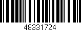 Código de barras (EAN, GTIN, SKU, ISBN): '48331724'