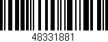 Código de barras (EAN, GTIN, SKU, ISBN): '48331881'