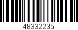 Código de barras (EAN, GTIN, SKU, ISBN): '48332235'