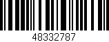 Código de barras (EAN, GTIN, SKU, ISBN): '48332787'