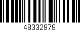 Código de barras (EAN, GTIN, SKU, ISBN): '48332979'