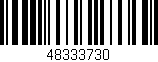 Código de barras (EAN, GTIN, SKU, ISBN): '48333730'