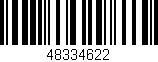 Código de barras (EAN, GTIN, SKU, ISBN): '48334622'
