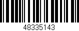 Código de barras (EAN, GTIN, SKU, ISBN): '48335143'