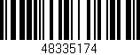 Código de barras (EAN, GTIN, SKU, ISBN): '48335174'