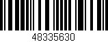 Código de barras (EAN, GTIN, SKU, ISBN): '48335630'