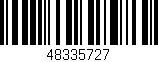 Código de barras (EAN, GTIN, SKU, ISBN): '48335727'