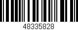 Código de barras (EAN, GTIN, SKU, ISBN): '48335828'