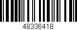 Código de barras (EAN, GTIN, SKU, ISBN): '48336418'