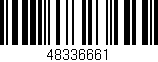 Código de barras (EAN, GTIN, SKU, ISBN): '48336661'