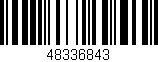 Código de barras (EAN, GTIN, SKU, ISBN): '48336843'