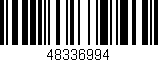 Código de barras (EAN, GTIN, SKU, ISBN): '48336994'