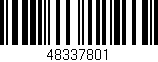 Código de barras (EAN, GTIN, SKU, ISBN): '48337801'