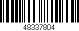 Código de barras (EAN, GTIN, SKU, ISBN): '48337804'