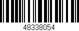 Código de barras (EAN, GTIN, SKU, ISBN): '48338054'