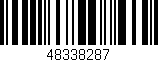 Código de barras (EAN, GTIN, SKU, ISBN): '48338287'