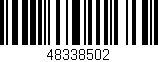 Código de barras (EAN, GTIN, SKU, ISBN): '48338502'