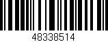 Código de barras (EAN, GTIN, SKU, ISBN): '48338514'