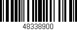 Código de barras (EAN, GTIN, SKU, ISBN): '48338900'
