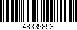 Código de barras (EAN, GTIN, SKU, ISBN): '48339853'