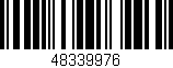 Código de barras (EAN, GTIN, SKU, ISBN): '48339976'