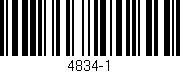 Código de barras (EAN, GTIN, SKU, ISBN): '4834-1'