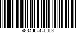 Código de barras (EAN, GTIN, SKU, ISBN): '4834004440908'