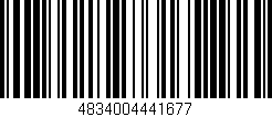Código de barras (EAN, GTIN, SKU, ISBN): '4834004441677'