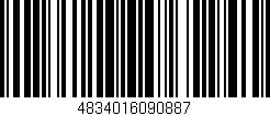 Código de barras (EAN, GTIN, SKU, ISBN): '4834016090887'