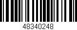 Código de barras (EAN, GTIN, SKU, ISBN): '48340248'