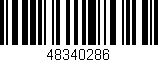 Código de barras (EAN, GTIN, SKU, ISBN): '48340286'