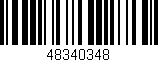 Código de barras (EAN, GTIN, SKU, ISBN): '48340348'