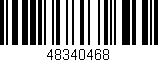 Código de barras (EAN, GTIN, SKU, ISBN): '48340468'