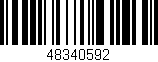 Código de barras (EAN, GTIN, SKU, ISBN): '48340592'