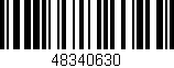 Código de barras (EAN, GTIN, SKU, ISBN): '48340630'