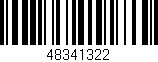 Código de barras (EAN, GTIN, SKU, ISBN): '48341322'