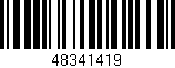 Código de barras (EAN, GTIN, SKU, ISBN): '48341419'